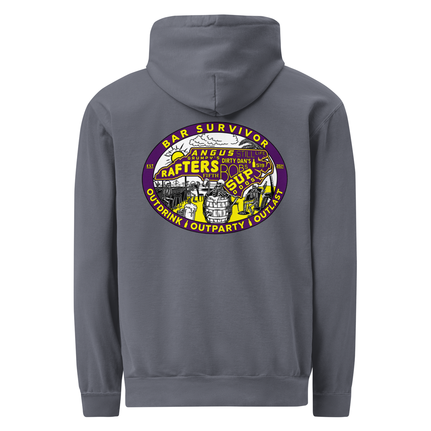 Grey Bar Survivor Hoodie