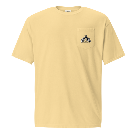 Bar Survivor Greenville Pocket Tee- Yellow