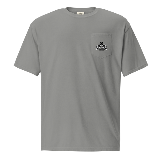 Bar Survivor Greenville Pocket Tee- Gray
