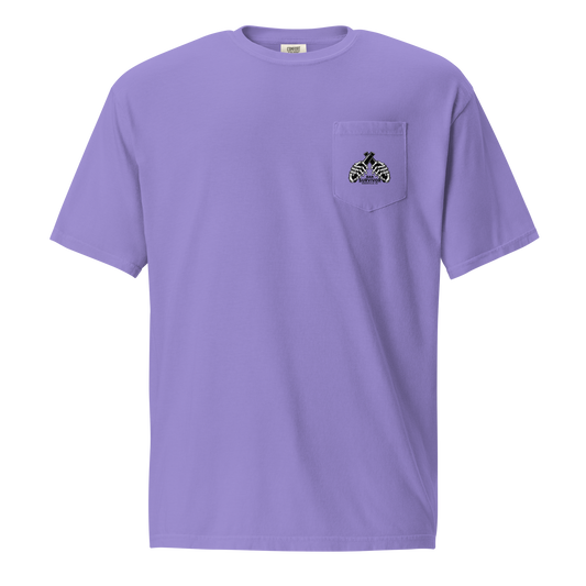 Bar Survivor Greenville Pocket Tee- Purple