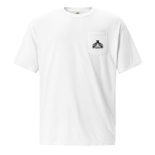 Bar Survivor Greenville Pocket Tee- White
